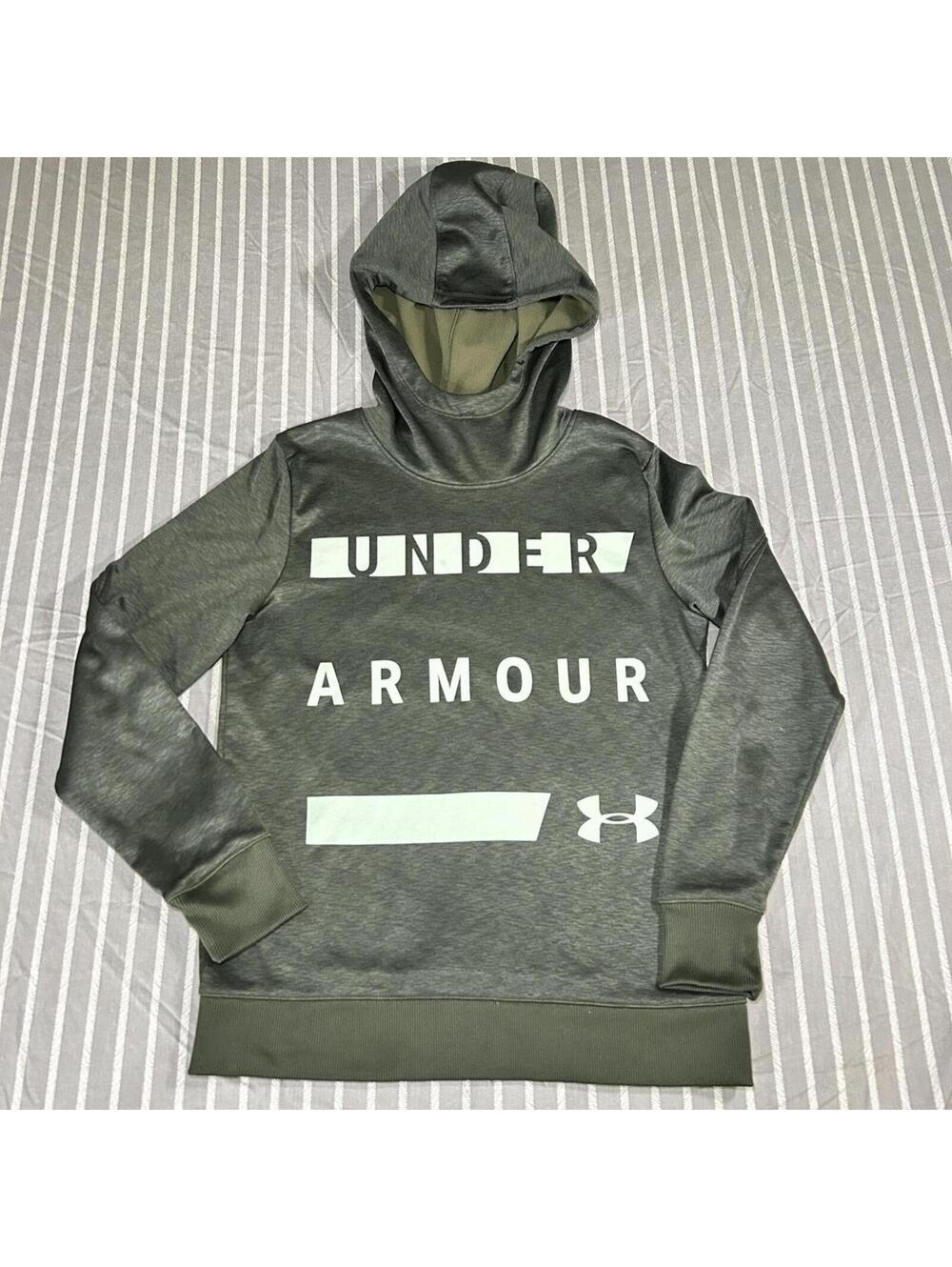 Under Armour Cold Gear Green Heather Hoodie Sweatshirt Women's Size XS